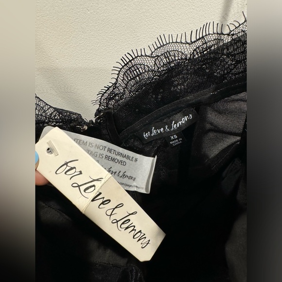 NWT For Love and Lemons black bustier dress - Picture 8 of 12